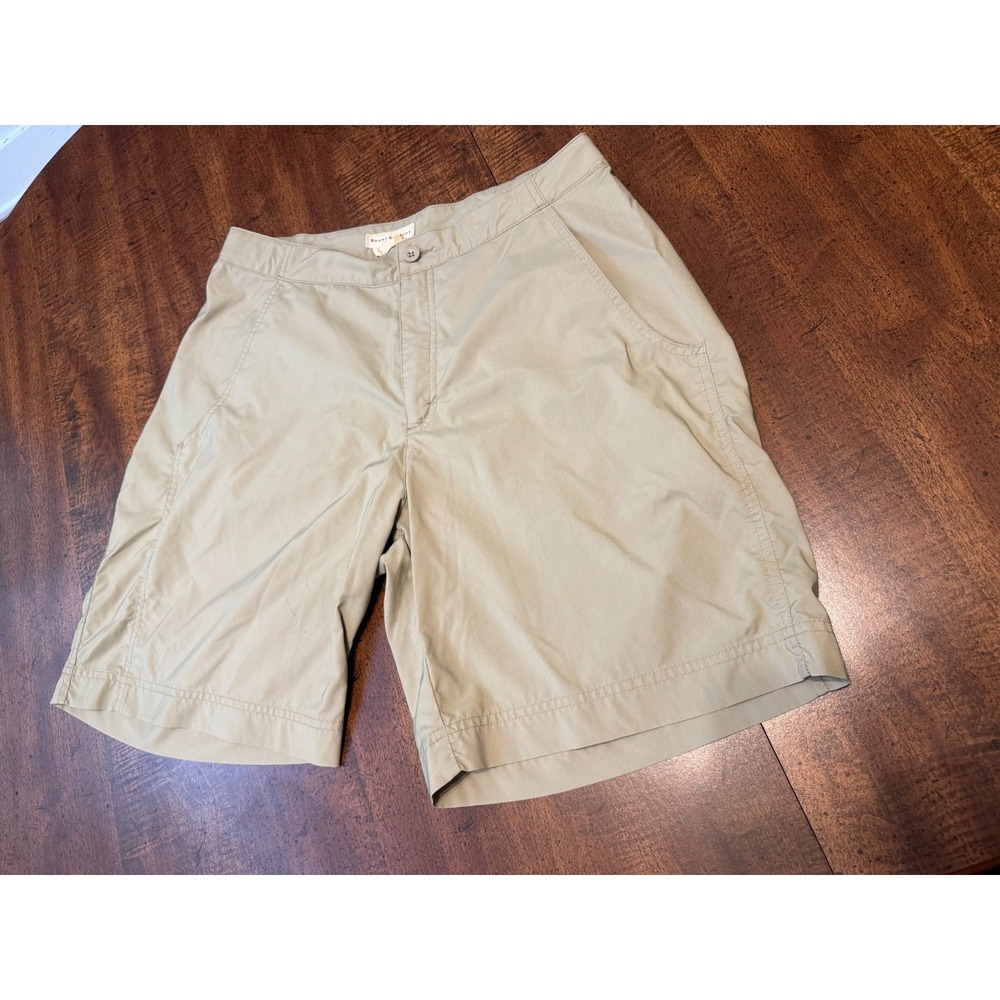 Royal Robbins Women's Size 8 Khaki Nylon Stretch Hiking Travel Shorts